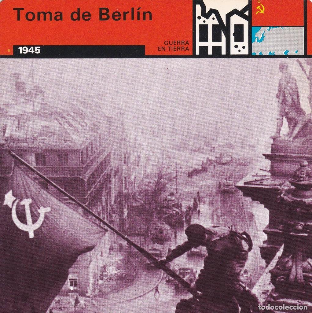 Postcards: FICHA GUERRA EN TIERRA: TOMA DE BESRLIN. 1945 - NULL
