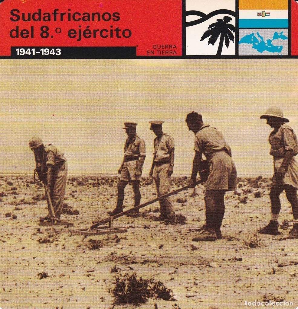 Postcards: FICHA GUERRA EN TIERRA: SUDAFRICANOS DEL 8 EJERCITO. 1941-1943 - NULL