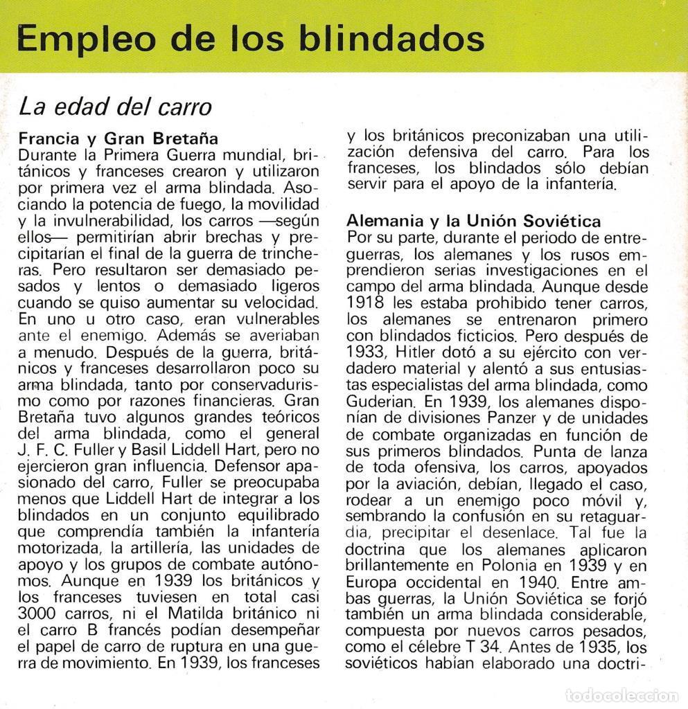 Postcards: CRONOLOGIA: EMPLEO DE LOS BLINDADOS. TRIPTICO - NULL