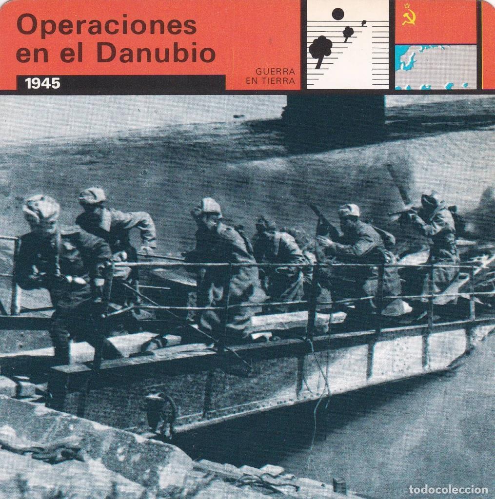 Postcards: FICHA GUERRA EN TIERRA: OPERACIONES DEL DANUBIO. 1945 - NULL