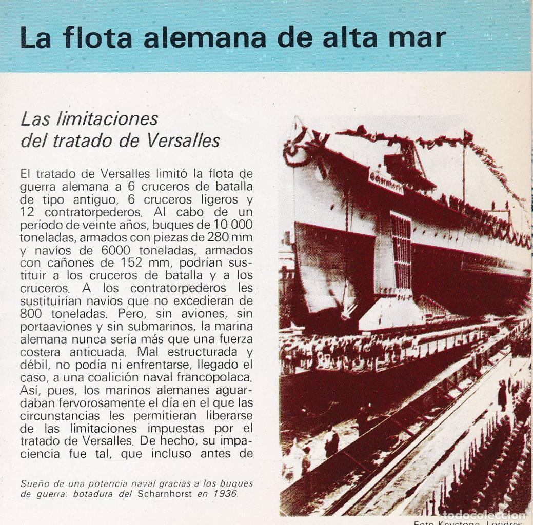 Postcards: CRONOLOGIA: LA FLOTA ALEMANA DE ALTA MAR. TRIPTICO - NULL