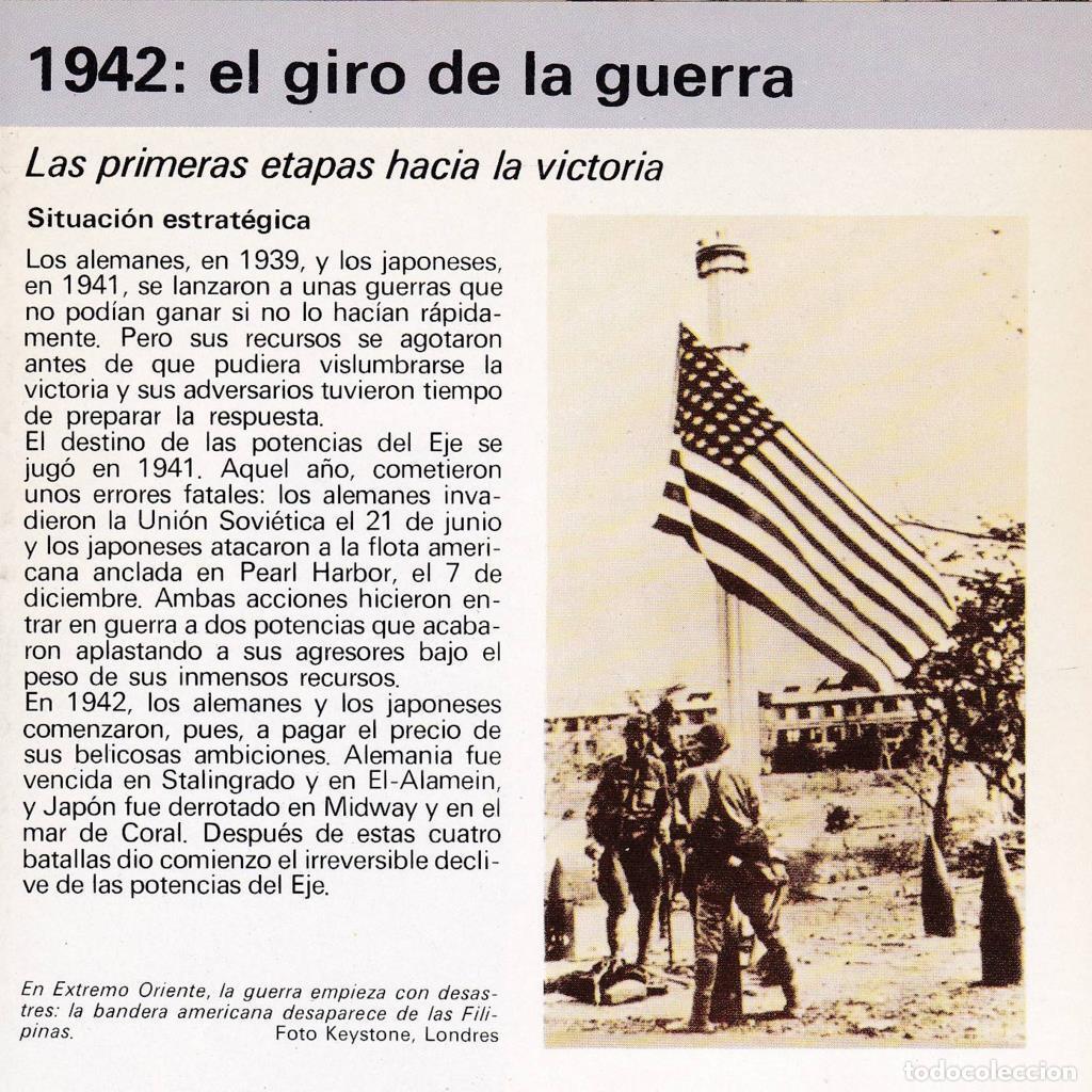 Postcards: CRONOLOGIA: 1942: EL GIRO DE LA GUERRA. TRIPTICO - NULL