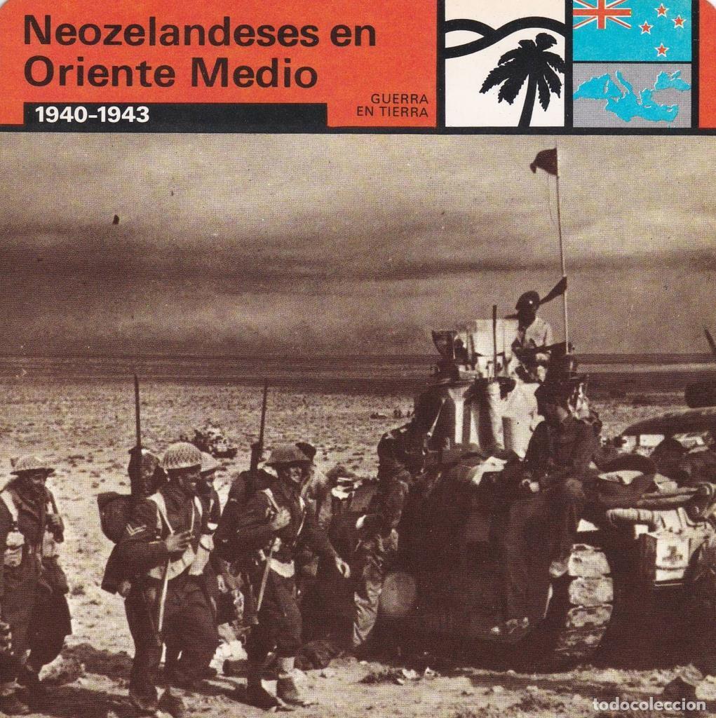 Postcards: FICHA GUERRA EN TIERRA: NEOZELANDESES EN ORIENTE MEDIO. 1940-1943 - NULL