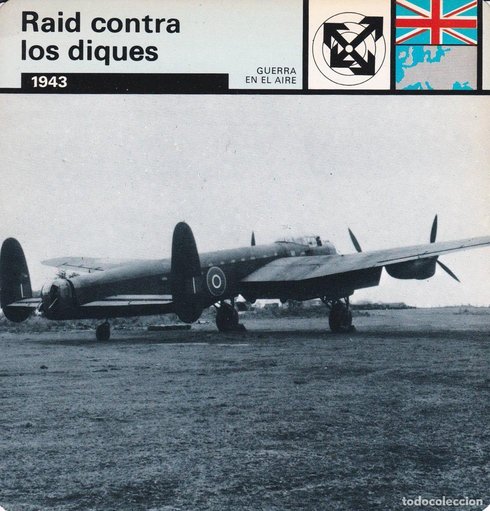 Postcards: FICHA GUERRA EN EL AIRE: RAID CONTRA LOS DIQUES. 1943 - NULL