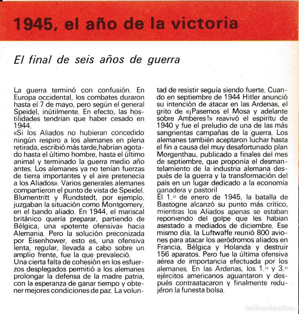 Postcards: CRONOLOGIA: 1945: EL A&Ntilde;O DE LA VICTORIA. TRIPTICO - NULL