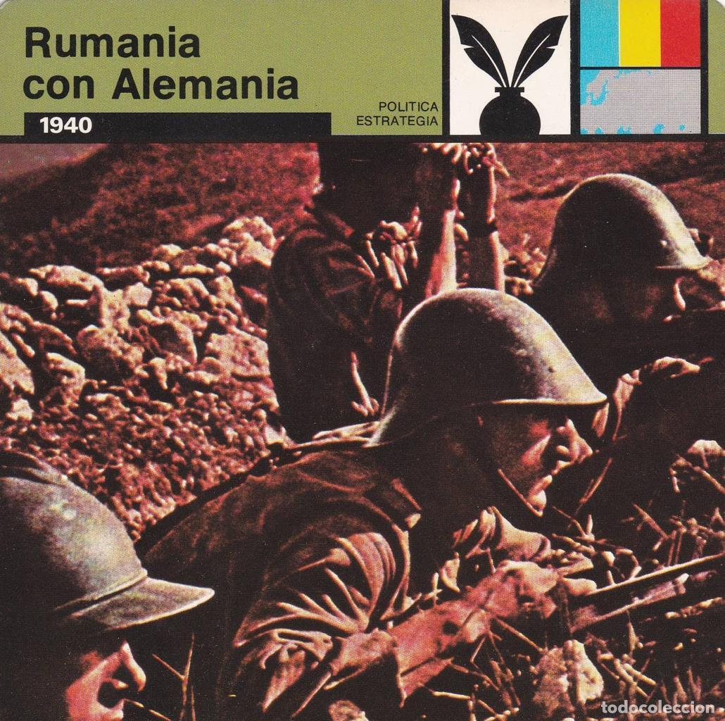 Postcards: FICHA POLITICA, ESTRATEGIA: RUMANIA CON ALEMANIA. 1940 - NULL