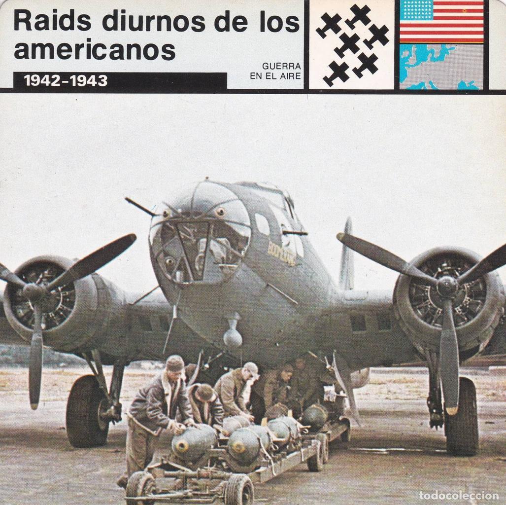 Postkarten: FICHA GUERRA EN EL AIRE: RAIDS DIURNOS DE LOS AMERICANOS. 1942-1943 - NULL