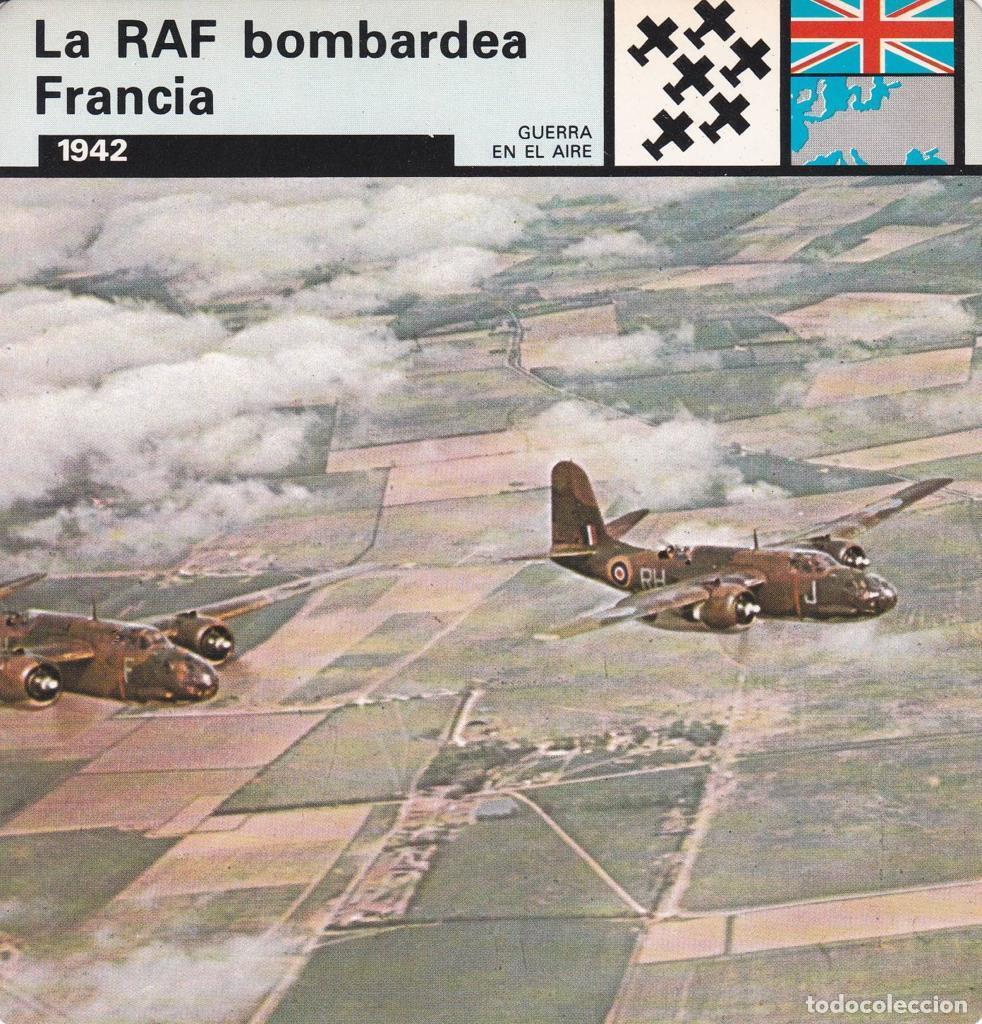Postkarten: FICHA GUERRA EN EL AIRE: LA RAF BOMBARDEA FRANCIA. 1942 - NULL
