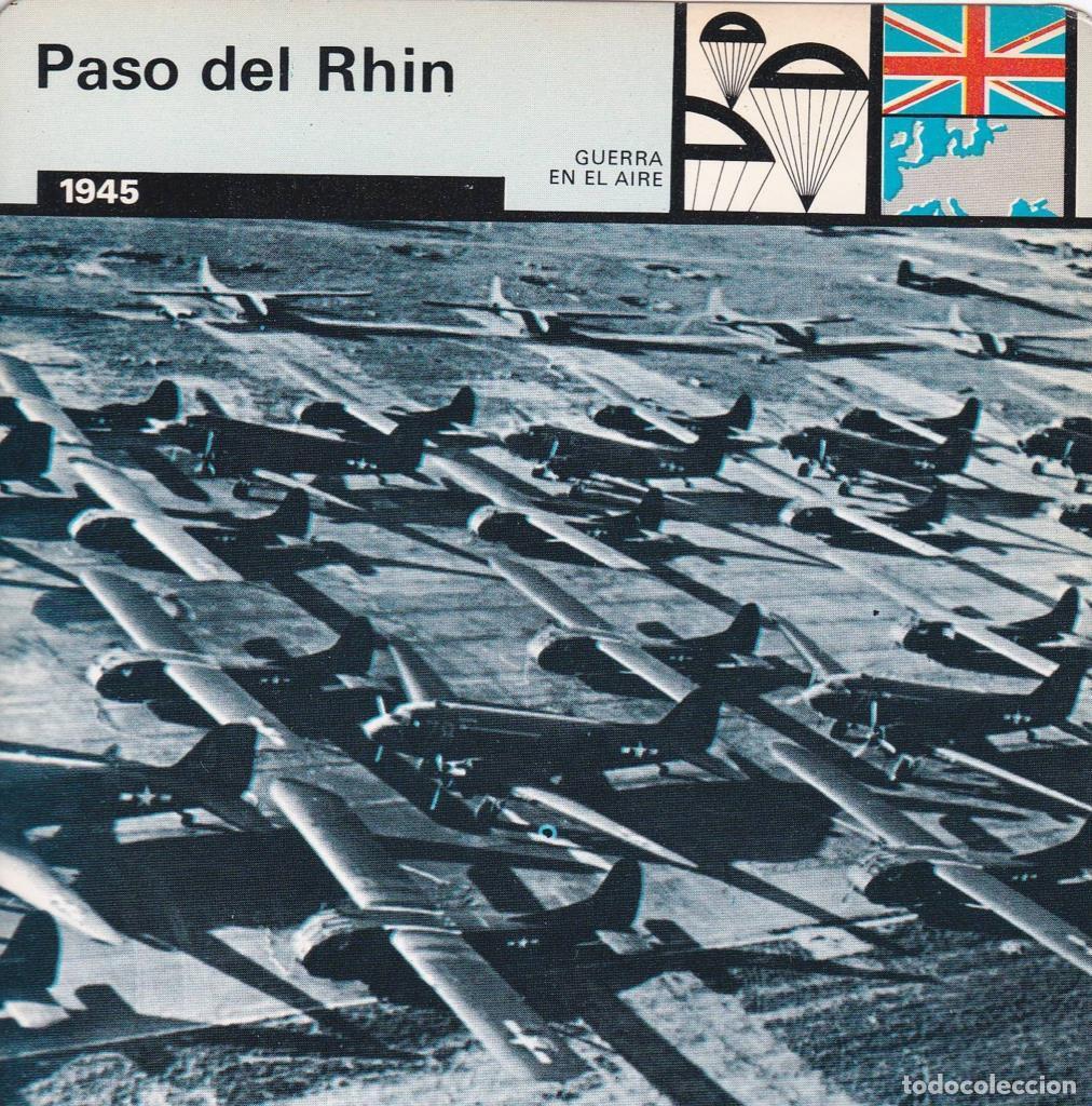 Postkarten: FICHA GUERRA EN EL AIRE: PASO DEL RHIN. 1945 - NULL