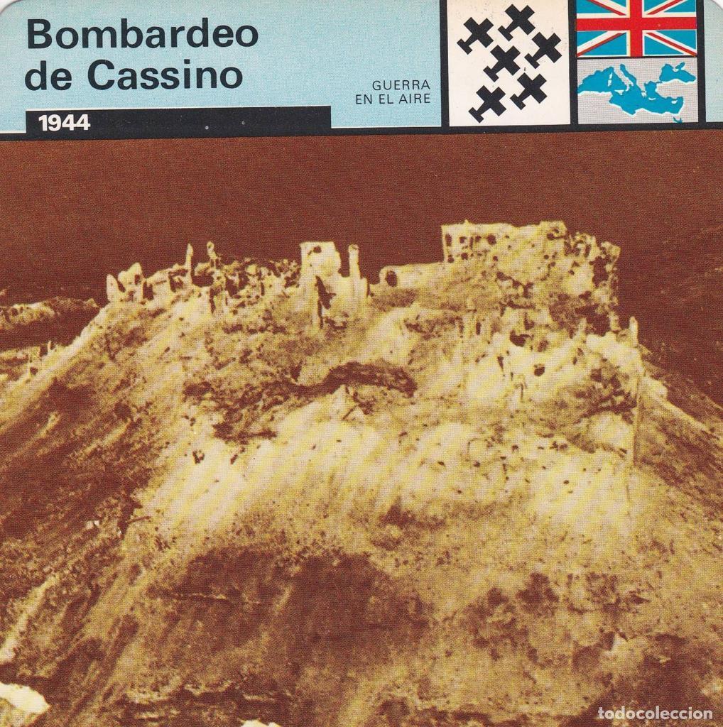 Postkarten: FICHA GUERRA EN EL AIRE: BOMBARDEO DEL CASSINO. 1944 - NULL