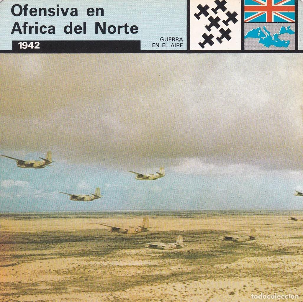 Postkarten: FICHA GUERRA EN EL AIRE: OFENSIVA EN AFRICA DEL NORTE. 1942 - NULL