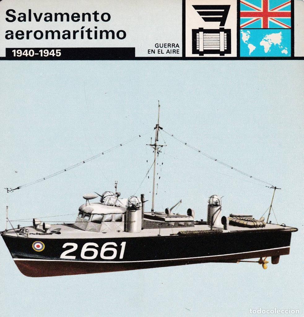 Postkarten: FICHA GUERRA EN EL AIRE: SALVAMENTO AEROMARITIMO. 1940-1945 - NULL