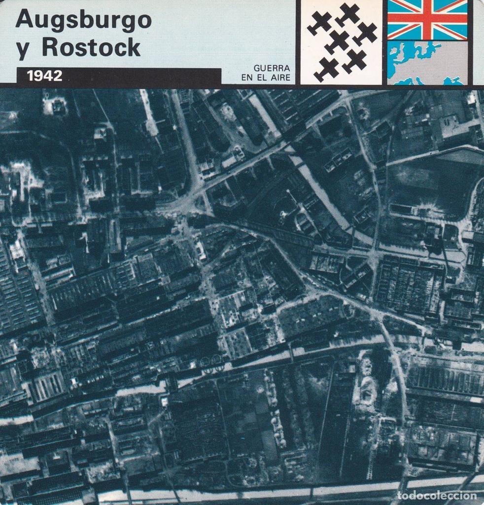 Postkarten: FICHA GUERRA EN EL AIRE: AUGSBURGO Y ROSTOCK. 1942 - NULL