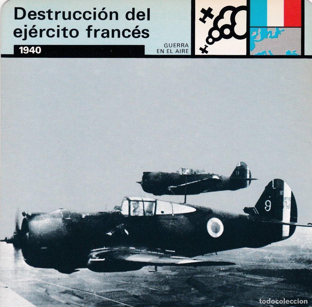 Postkarten: FICHA GUERRA EN EL AIRE: DESTRUCCION DEL EJERCITO FRANCES. 1940 - NULL