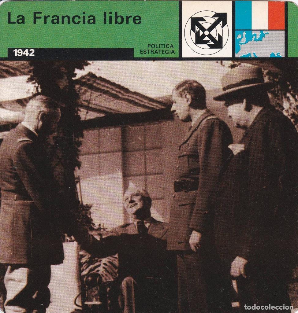 Postkarten: FICHA POLITICA, ESTRATEGIA: LA FRANCIA LIBRE. 1942 - NULL