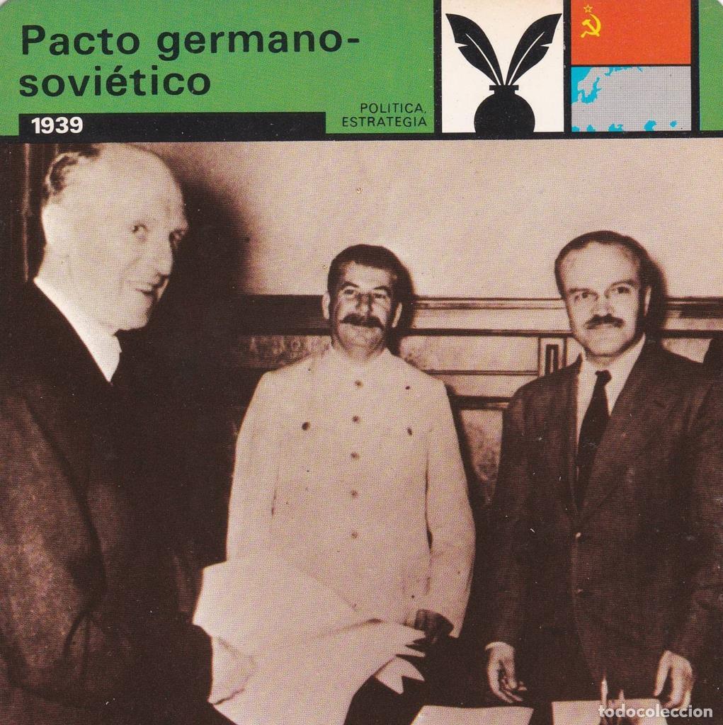Postales: FICHA POLITICA, ESTRATEGIA: PACTO GERMANO SOVIETICO. 1939 - NULL