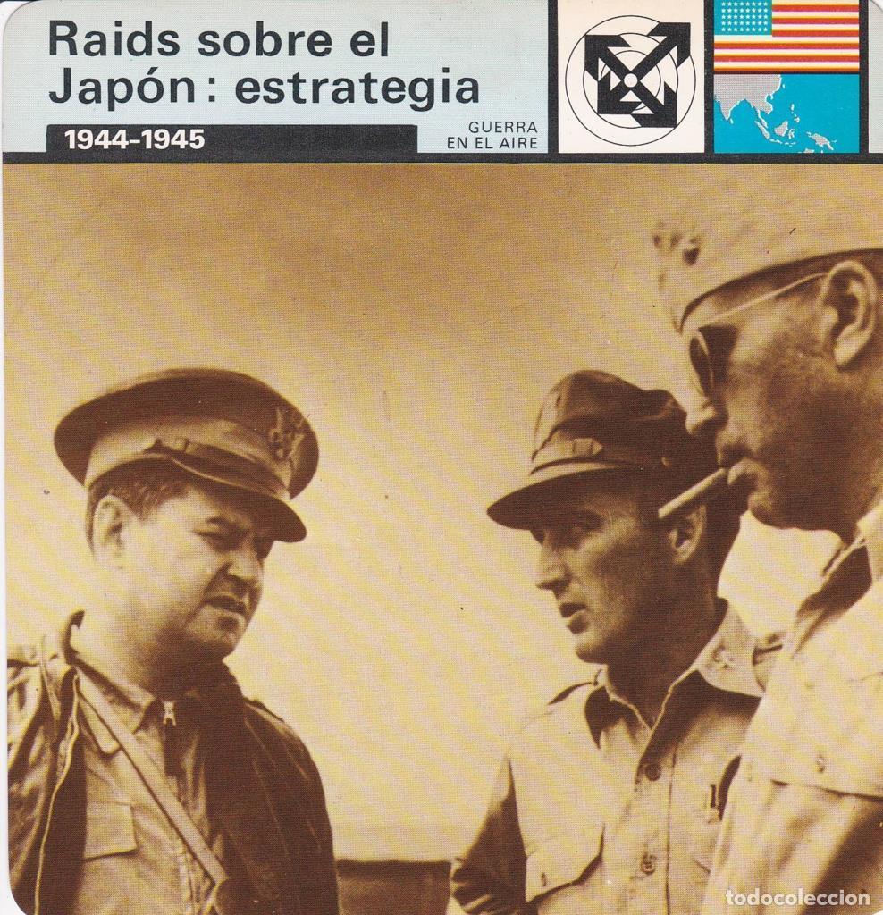 Postales: FICHA GUERRA EN EL AIRE: RAIDS SOBRE EL JAPON: ESTRATEGIA. 1944-1945 - NULL