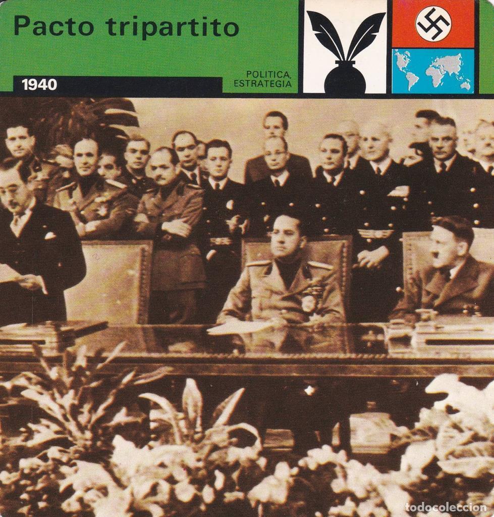 Postales: FICHA POLITICA, ESTRATEGIA: PACTO TRIPARTITO. 1940 - NULL