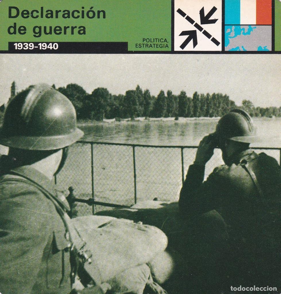 Postales: FICHA POLITICA, ESTRATEGIA: DECLARACION DE GUERRA. 1939-1940 - NULL