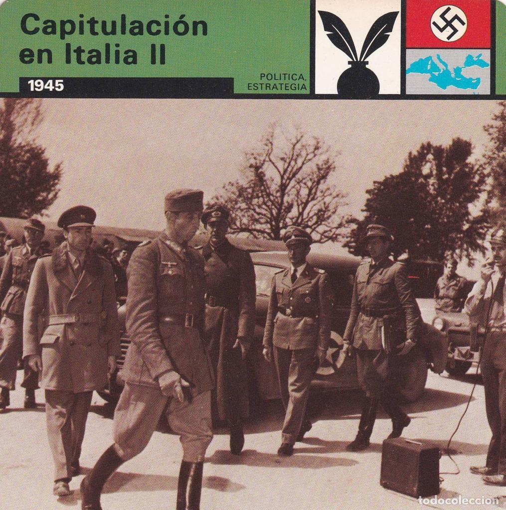 Postales: FICHA POLITICA, ESTRATEGIA: CAPITULACION DE ITALIA II. 1945 - NULL