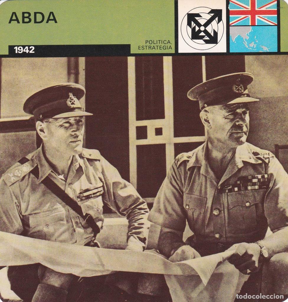 Postales: FICHA POLITICA, ESTRATEGIA: ABDA. 1942 - NULL