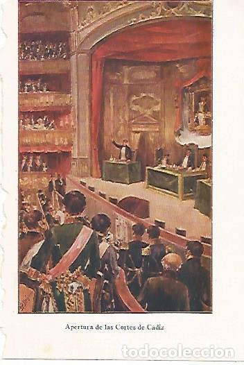 Postcards: LAMINA 13754: Apertura de las Cortes de Cadiz - Alfredo Opisso