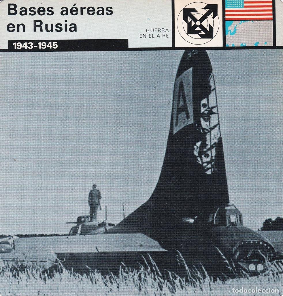 Postcards: FICHA GUERRA EN EL AIRE: BASES AEREAS EN RUSIA. 1943-1945 - NULL