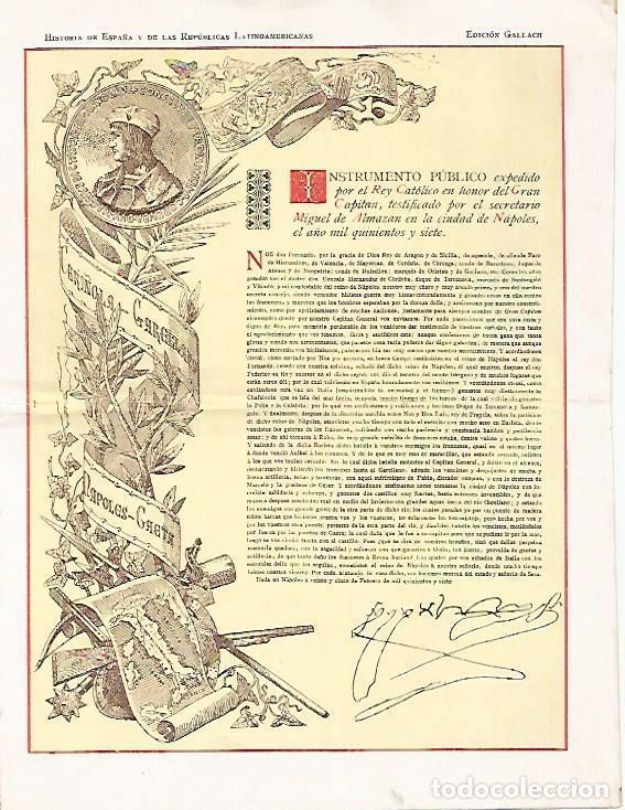 Postcards: LAMINA 13747: Copia de una carta del rey Fernando el Catolico - Alfredo Opisso
