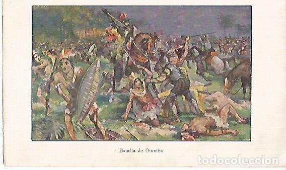 Postcards: LAMINA 13818: Batalla de Otumba - Alfredo Opisso