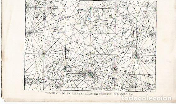 Postcards: LAMINA 13824: Fragmento de Atlas catalan del siglo XV - Alfredo Opisso