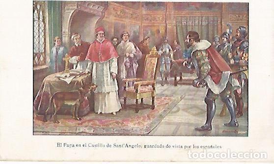 Postcards: LAMINA 13819: EL Papa en el Castillo de Sant'Angelo - Alfredo Opisso