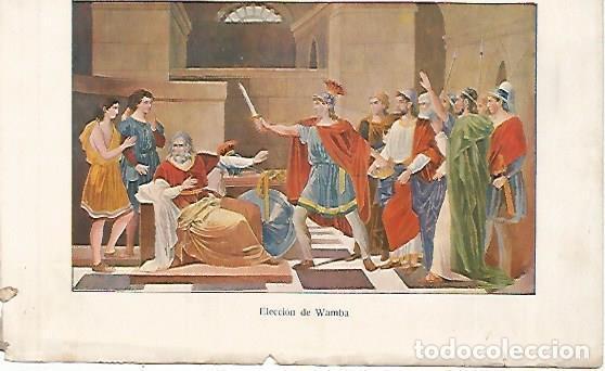 Postcards: LAMINA 13848: Eleccion de Wamba - Alfredo Opisso