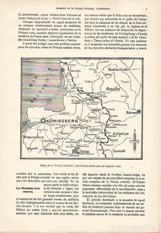 Postcards: LAMINA 13650: Mapa de la Prusia oriental - E. Diaz-Retg
