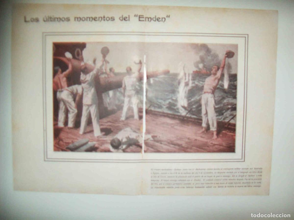 Cartoline: LAMINA 13693: Los ultimos momentos del Emden - E. Diaz-Retg
