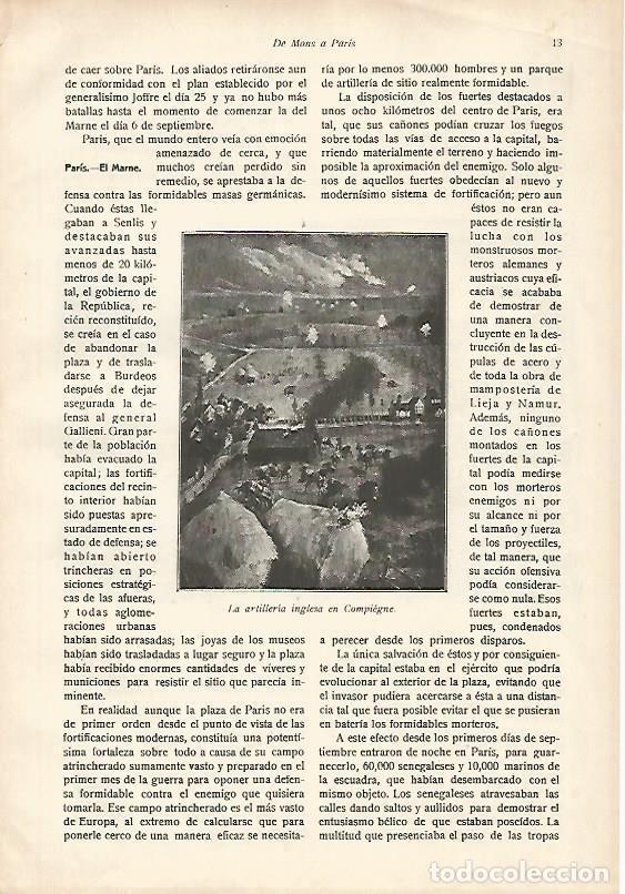 Postkarten: LAMINA 13715: La artilleria inglesa en Compiegne - E. Diaz-Retg