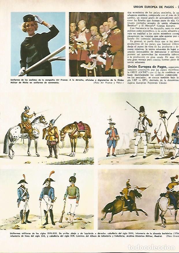 Postcards: LAMINA MONITOR 0739: Uniformes militares del ejercito de Espa&ntilde;a - Varios