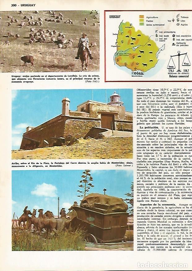 Postcards: LAMINA MONITOR 0747: Lavalleja, Fortalea del Carro y Monumento a la Diligencia, Ururguay - Varios
