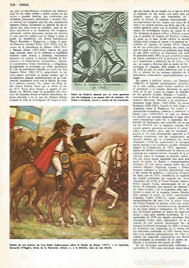 Postcards: LAMINA MONITOR 0833: Pedro de Valdivia y Batalla de Maipu, por Fray Pedro Subercaseaux - Varios