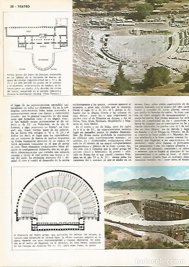 Postales: LAMINA MONITOR 0689: Planta del teatro de Dionisios en Atenas - Varios
