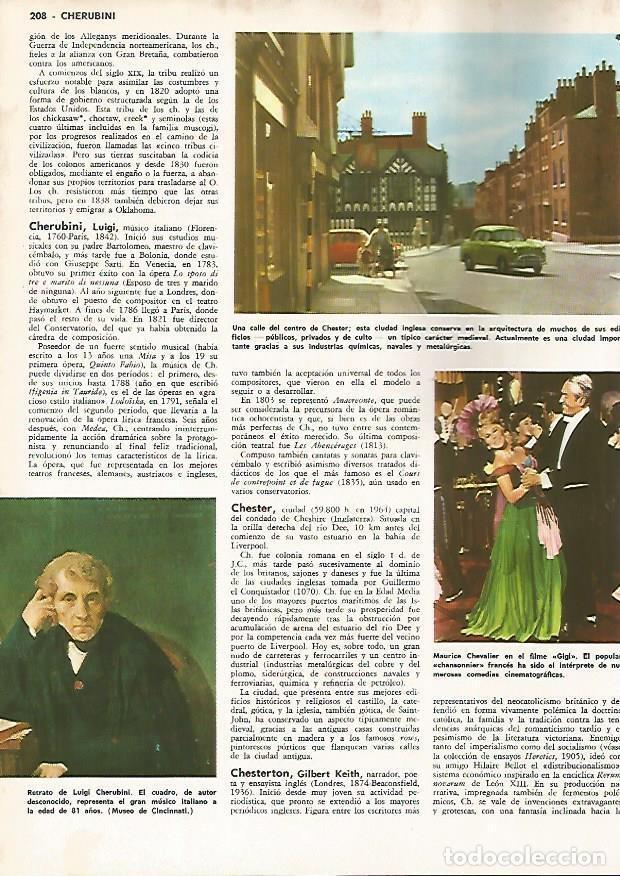 Postais: LAMINA MONITOR 0828: Calle del centro de Chester y Maurice Chevaliere en Gigi - Varios