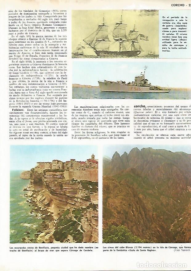 Postcards: LAMINA MONITOR 0794: Costa de Bonifacio y cimas del cabo Blanco en Corcega - Varios