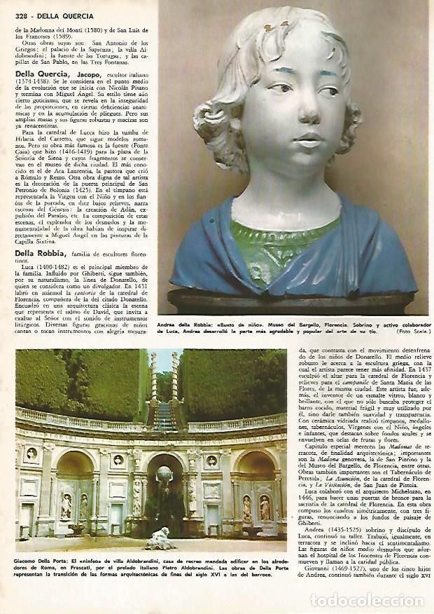 Postkarten: LAMINA MONITOR 0852: Busto de ni&ntilde;o, por Della Robbia y el Ninfo de la Villa Aldobrandini - Varios