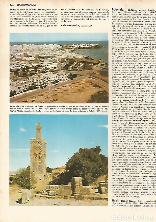 Cartoline: LAMINA MONITOR 0582: Vista de Rabat y ruinas de Sala, Marruecos - Varios
