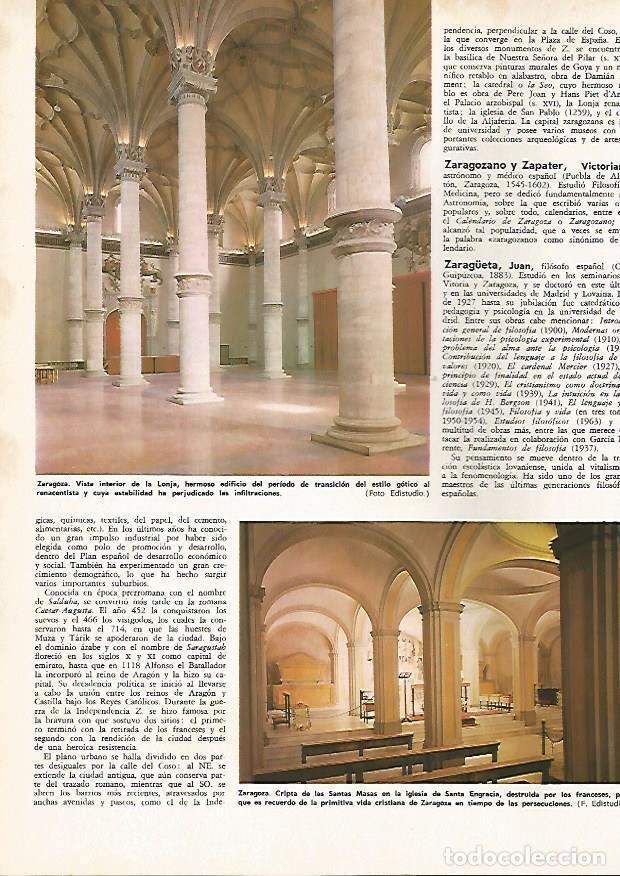 Postkarten: LAMINA MONITOR 0785: Interior de la Lonja y Cripta de las Santas Masas en Santa Engrancia de Zaragoz