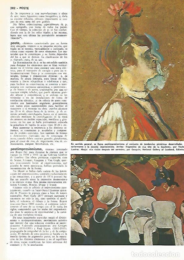 Postkarten: LAMINA MONITOR 0567: La tete de la Gaulove, por Toulousse Lautrec y La vision despues del sermon, or