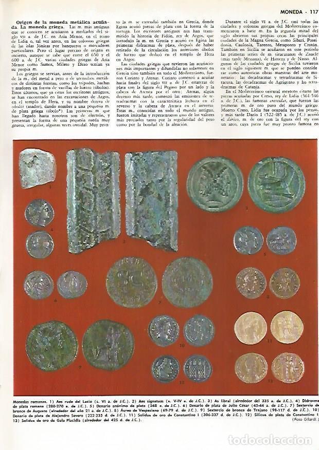 Postkarten: LAMINA MONITOR 0500: Monedas romanas - Varios