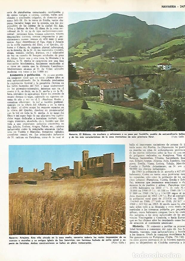 Postkarten: LAMINA MONITOR 0517: El Bidasoa y Artajona en Navarra - Varios