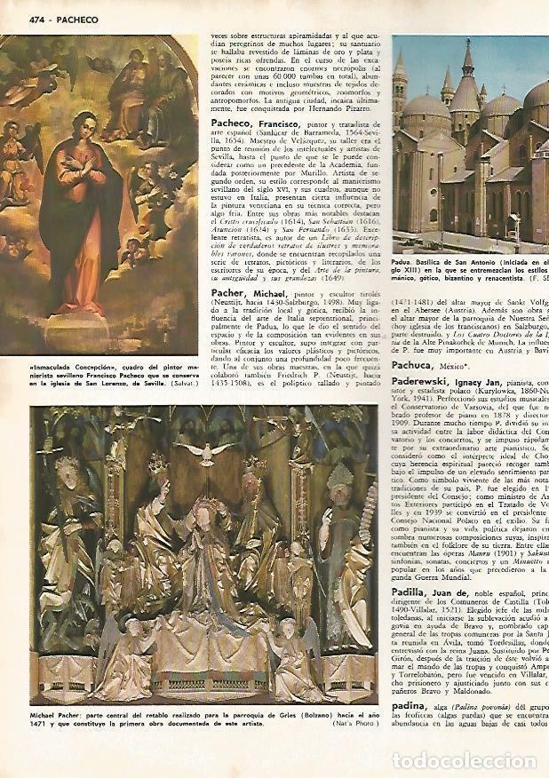 Postkarten: LAMINA MONITOR 0527: Inmaculada, por Pacheco y Basilica de San Antonio en Padua - Varios