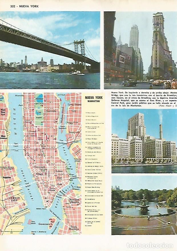 Postkarten: LAMINA MONITOR 0521: Plano de Nueva York y vistas - Varios
