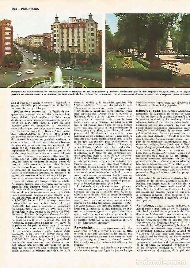 Postais: LAMINA MONITOR 0535: Vistas de Pamplona - Varios